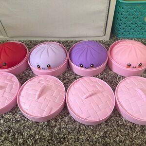 Cute Dumpling Learning Toys Set - Red, Purple, Pink